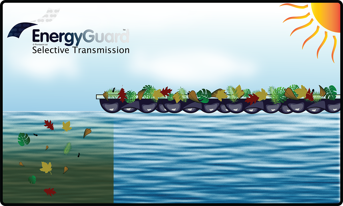 EnergyGuard debris and algae landscape w logo